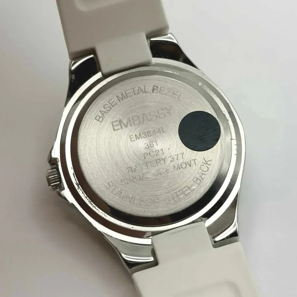 Silver & White Embassy Men’s Watch